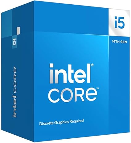 Intel® Core™ i5-14400F, processeur pour PC de Bureau, 10 cœurs (6 P-Cores + 4 E-Cores) jusqu'à 4,7 GHz