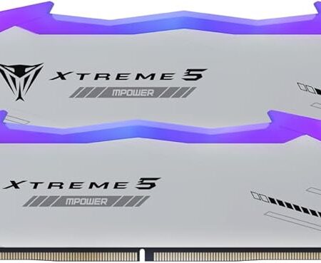 Patriot Viper Xtreme 5 MPOWER DDR5 RGB RAM 48 Go (2X24 Go) 6000MT/s CL30 UDIMM Desktop Gaming Memory Kit - PVXR548G60C30KM