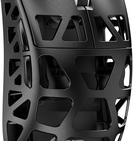 ATTACK SHARK R3 Magnesium Alloy Mouse, Wireless 8K Mouse, 46g SUPERLIGHT Mouse, PixArt PAW3395 Gaming Sensor, BT/2.4G/Wired Gaming Mouse, Adjustable DPI 26000, Office Mice for Win11/Xbox/PS/Mac -Black