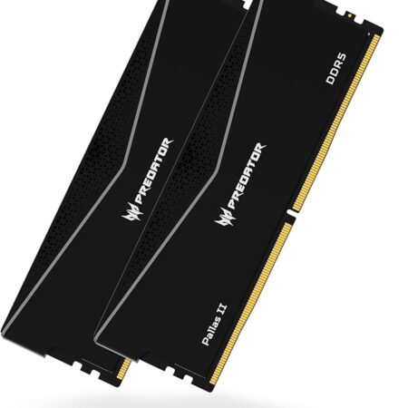 Acer Predator Pallas II mémoire RAM DDR5 32Go (16Go x 2) 6000MHz CL36 - Intel XMP 3.0 & AMD Expo - Mémoire de Travail pour Ordinateur de Jeux PC - Noir