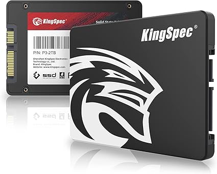KingSpec 1To 2.5" SATA SSD, 3D NAND Flash Disque Dur SSD Interne, Vitesse de Lecture jusqu'à 550 Mo/Sec - pour Ordinateur de Bureau/Portable/Tout-en-Un