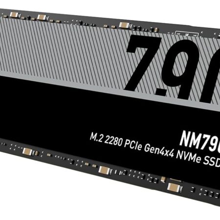 Lexar NM790 4 to SSD, PCIe Gen4x4 M.2 2280 NVMe 1.4, jusqu'à 7 400 Mo/s en Lecture, 6 500 Mo/s en écriture