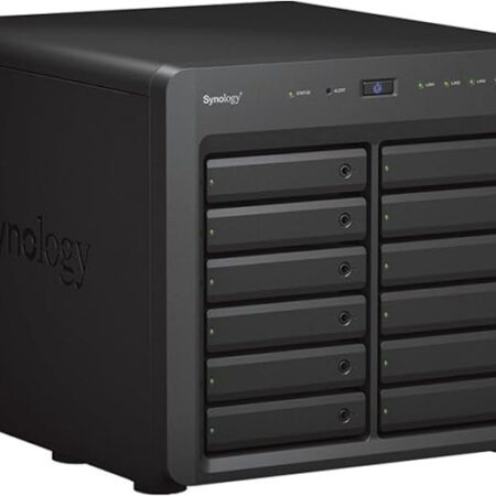 Synology DS3622XS+ NAS 12emp. 2.2/2.7GHz 6Core 16Go 2 LAN GbE + 2 10GbE USB3, Fermeture Noir