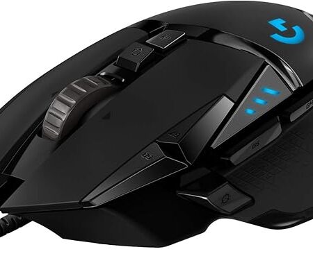 Logitech G502 HERO Souris Gamer Filaire Haute Performance, Capteur Gaming HERO 25K, 25 600 PPP, RVB, Poids Ajustable, 11 Boutons Programmables, Mémoire Intégrée, PC/Mac - Noire