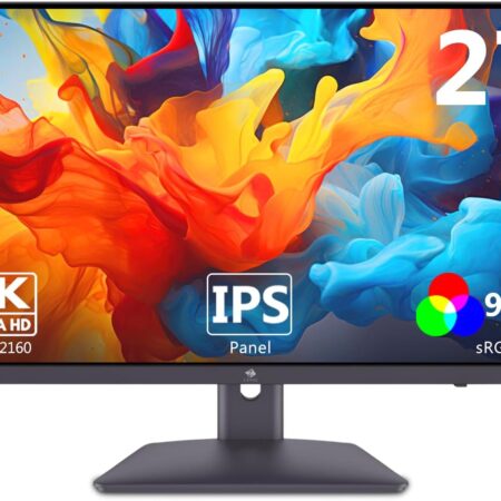 Z-Edge Écran PC 27'' IPS 4K UHD (3840x2160), FreeSync, Moniteur Bureau 16:9, 75 Hz, 5 ms, 2*HDMI2.0 & 2*DP1.4, Inclinaison Réglable, Couleurs Ultra Réalistes & Cadre Ultra Slim, VESA (DP Câble Inclus)