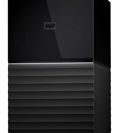 WD 44To My Book Duo - Disque dur externe avec logiciels de gestion du disque et de sauvegarde et protection par mot de passe, USB-C et cables USB-A, en Raid 0/1, JBOD