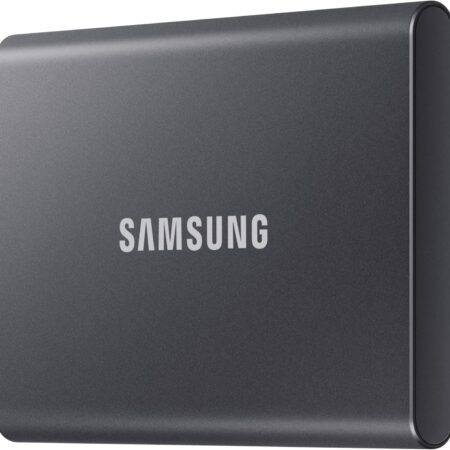 Samsung SSD Externe T7 4 To, Gris titane, MU-PC2T0T/WW, Vitesse de lecture/écriture jusqu'à 1050 Mo/s, Sécurisation par mot de passe