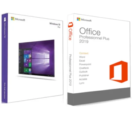 Microsoft Office 2019 Pro Plus + Windows 10 Pro (Dates estimées de livraison: 1H-2H par Mail)
