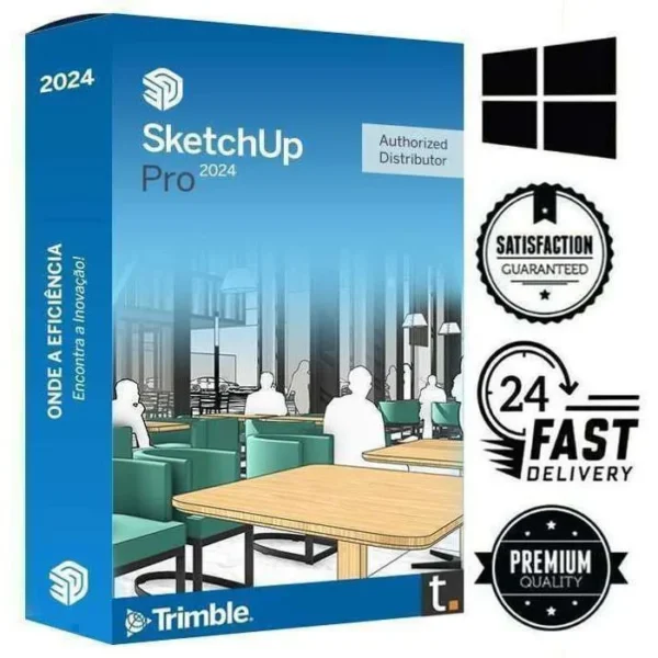 SketchUp Pro 2024 multilingue a telecharger Clé officiel - ACTIVATION valable pour MAC et WINDOWS (Dates estimées de livraison: 1H-2H par Mail)