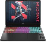 HP Omen Max 16-ah0001sf Ordinateur Portable Gaming 16" WQXGA IPS 240 Hz, PC Portable Gamer (Intel Ultra 9 275HX, RAM 32 Go, SSD 1024 Go, Nvidia GeForce RTX 5080 16Go, Windows 11), Laptop Noir, AZERTY