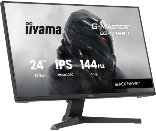 IIYAMA G2441HSU-B1, IPS, 1920x1080@144Hz, 1ms, 350cd, 1500:1, Haut-parleurs, HDMI/DP/USB HUB (2x2.0), Black Tuner, i-Style Colour