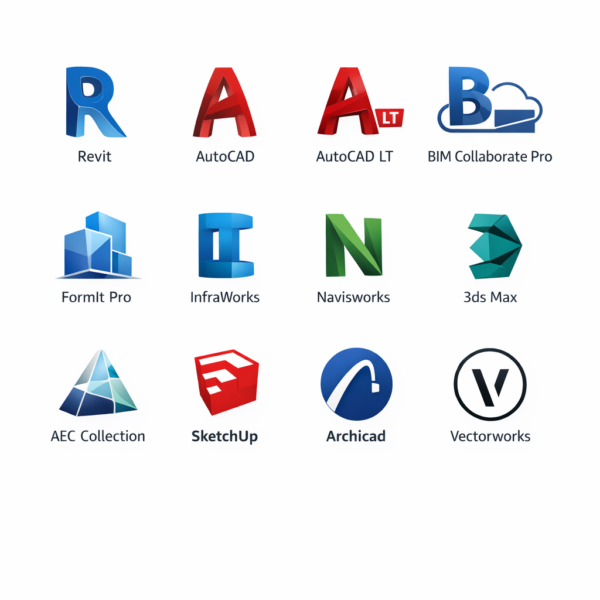 Pack Architecte Pro – Suite Autodesk Complète & Logiciels Métiers
