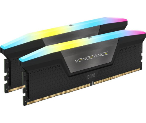 CORSAIR VENGEANCE RGB 32 GO (2X 16 GO) DDR5 6000 MHZ - NOIR